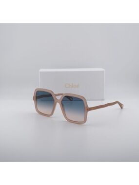 Chloe CH0086S 003 Women Square Sunglasses - Pink / Green